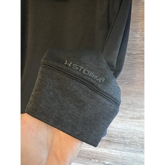 Under Armour Hoodie Sweatshirt Size Large Dark Gray - Picture 9 of 9